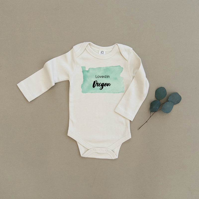 Loved in Oregon Organic Baby Onesie®