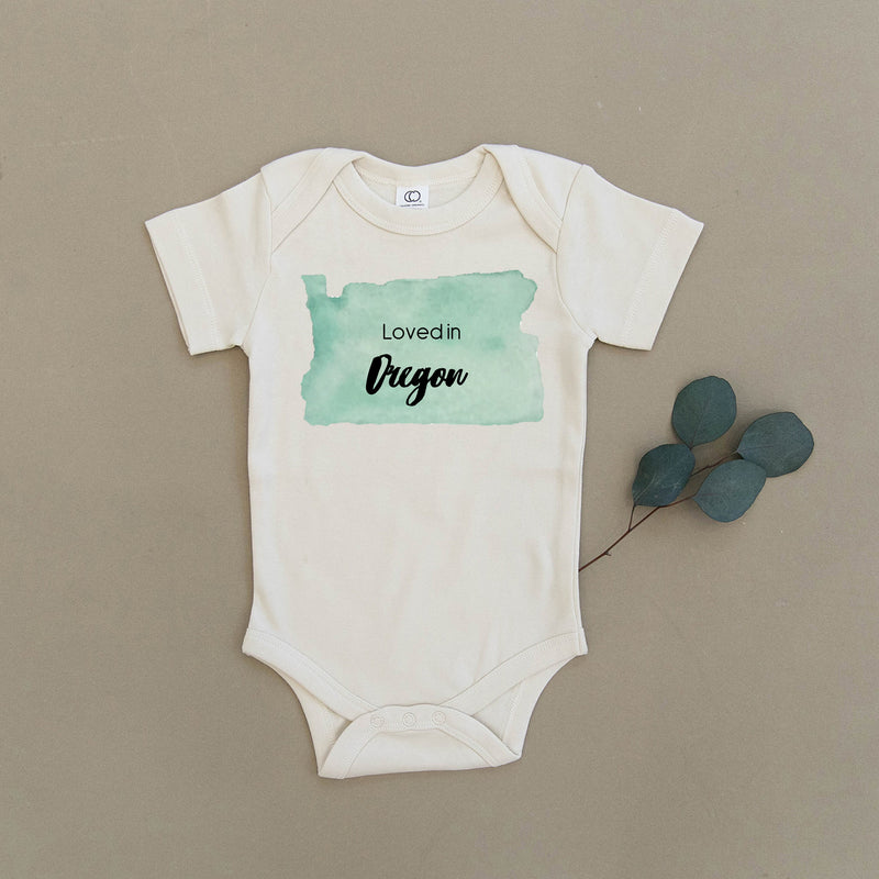 Loved in Oregon Organic Baby Onesie®