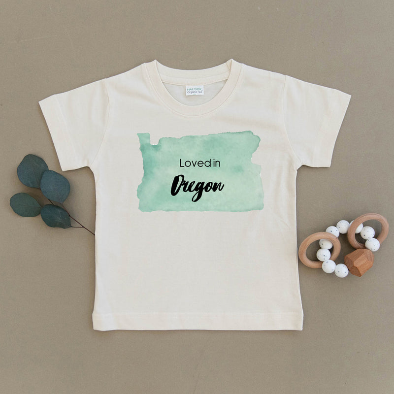 Loved in Oregon Organic Toddler Tee