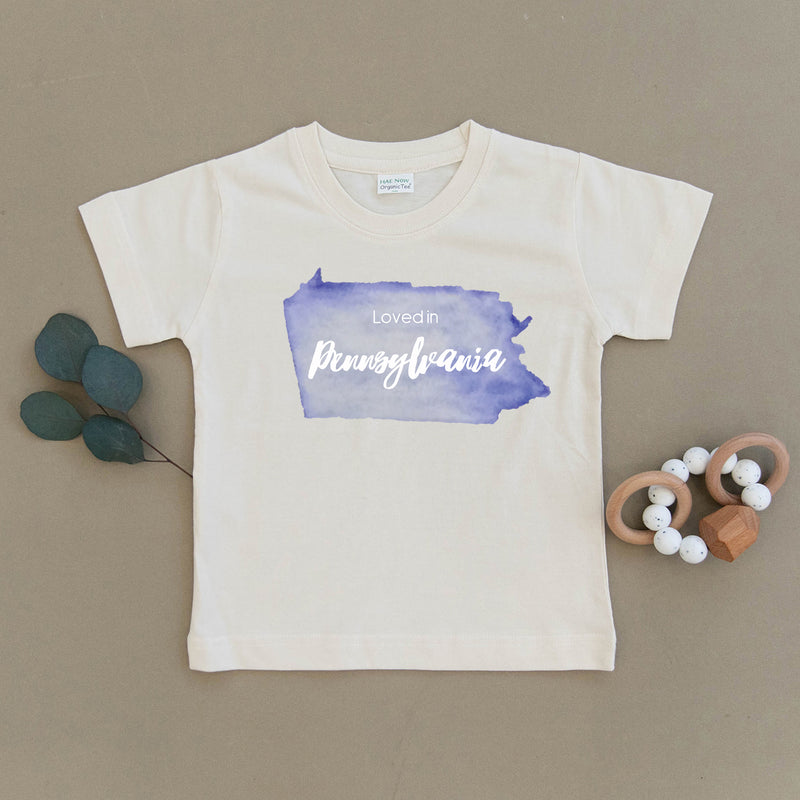 Loved in Pennsylvania Organic Toddler Tee