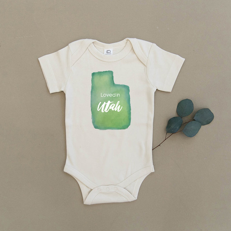 Loved in Utah Organic Baby Onesie®