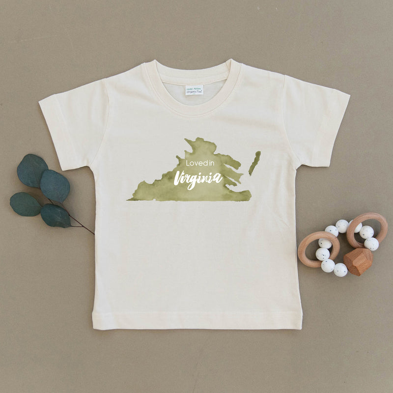 Loved in Virginia Organic Toddler Tee