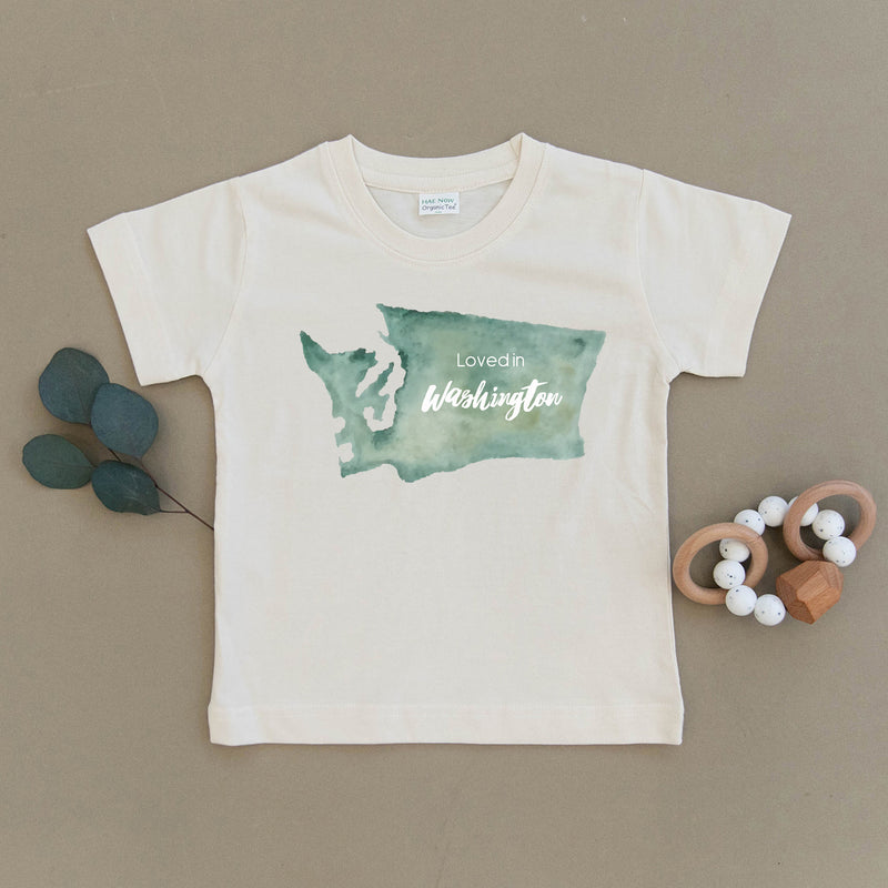 Loved in Washington Organic Toddler Tee