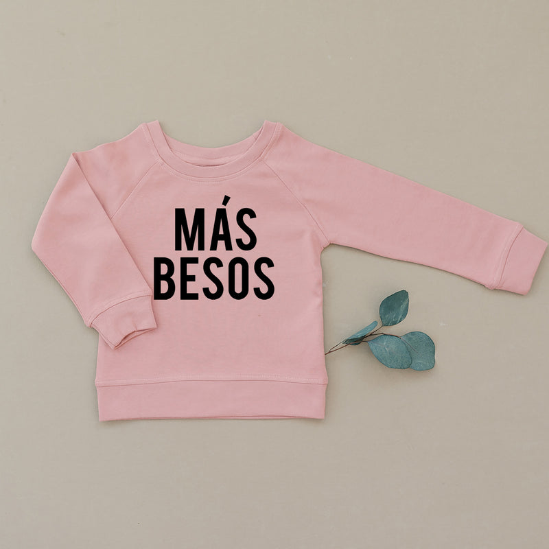 Mas Besos, Mas Siestas, Organic Baby & Toddler Mauve Pullover