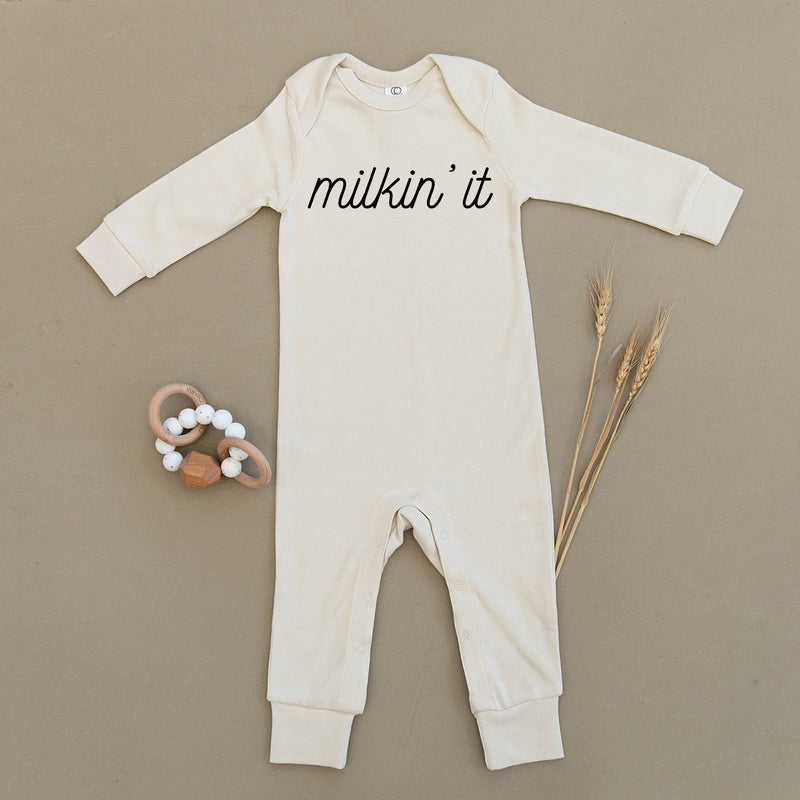Milkin' It Organic Baby Playsuit