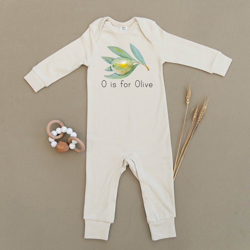 O is for Olive Organic Baby Playsuit