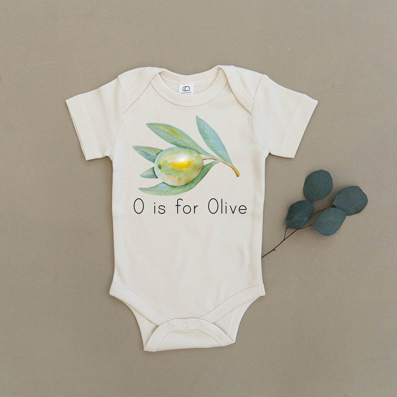 O is for Olive Organic Baby Onesie®