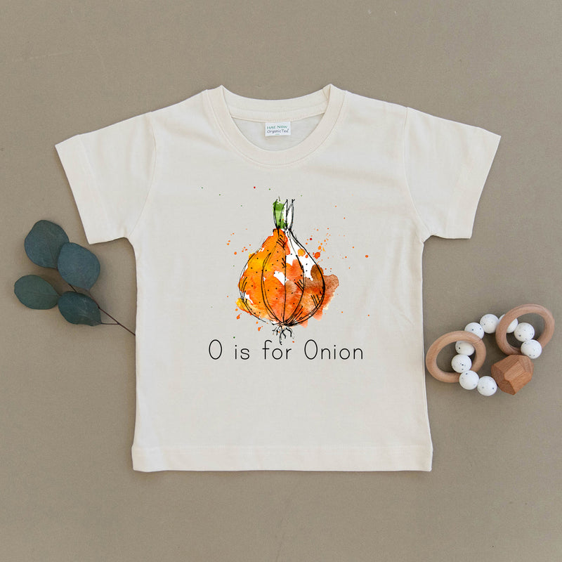 O is for Onion Organic Toddler Tee