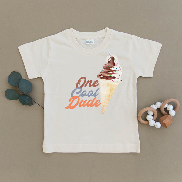 One Cool Dude Ice Cream Organic Toddler Tee