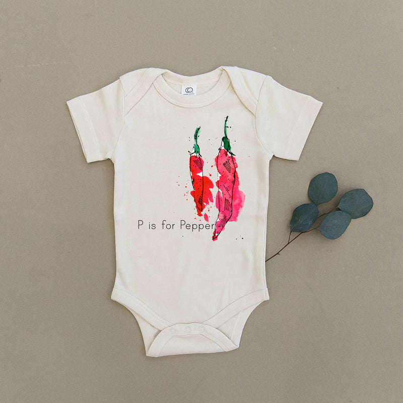 P is for Pepper Organic Baby Onesie®