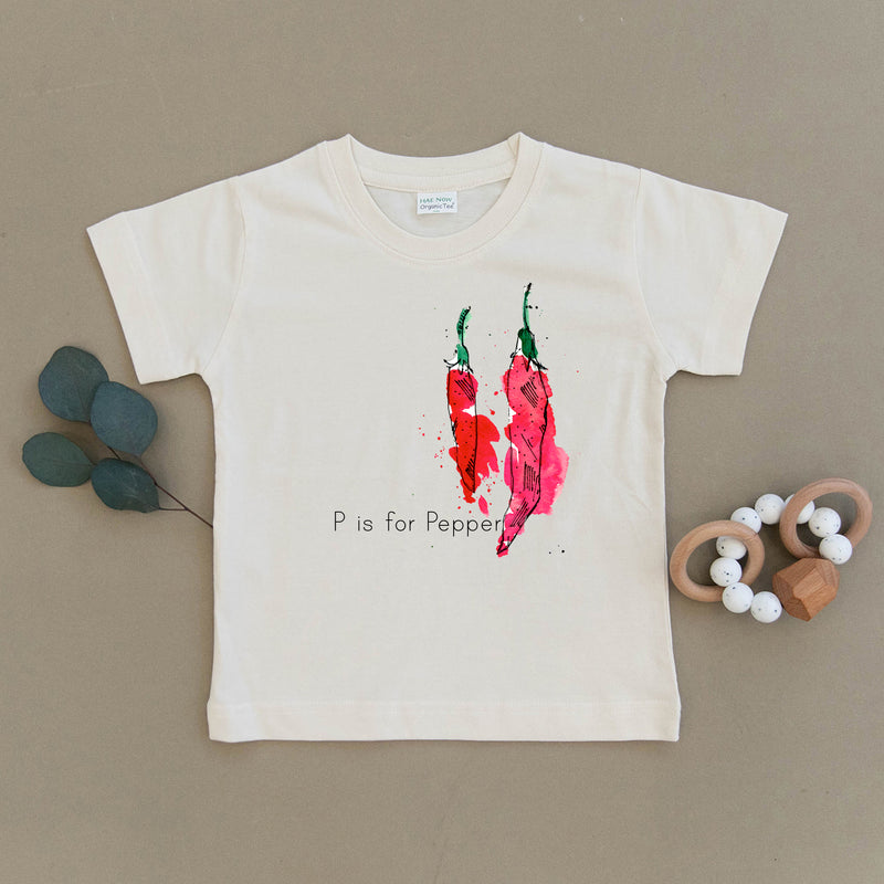 P is for Pepper Organic Toddler Tee
