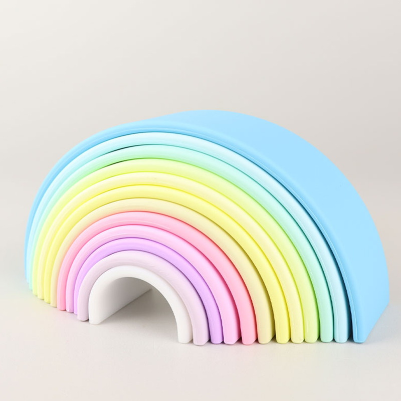 Pastel Rainbow Silicone Toy