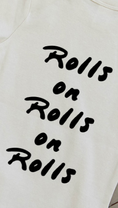 Sushi Rolls on Rolls on Rolls Organic Baby Playsuit