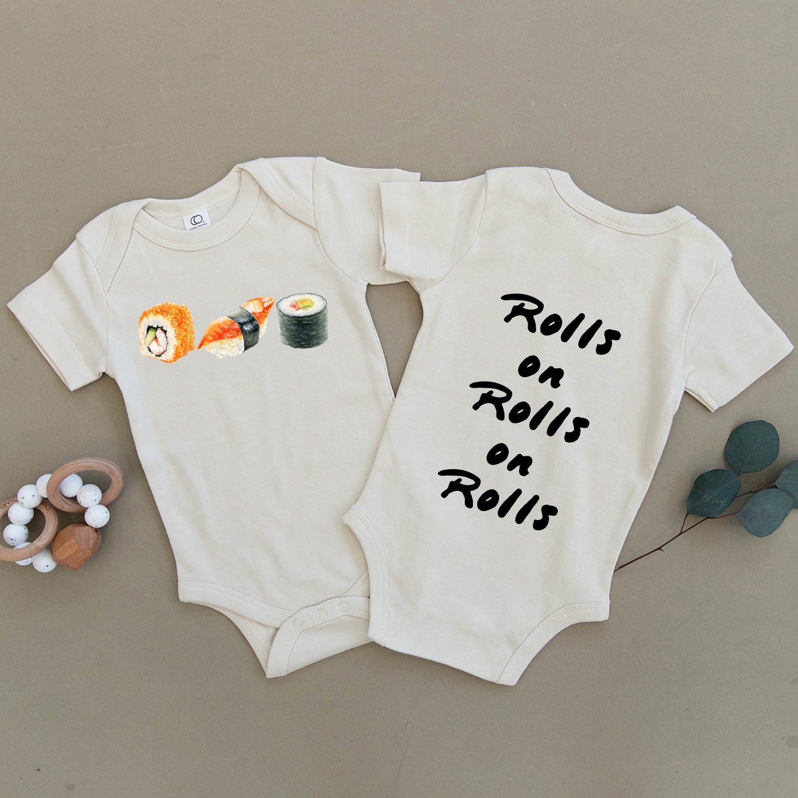 Body Bébé "She Believed She Could Sushi Did" - Grenouillère Manches Courtes 0-24 Mois - 100% Coton, Boutons Pression - Cadeau Mignon Et Drôle