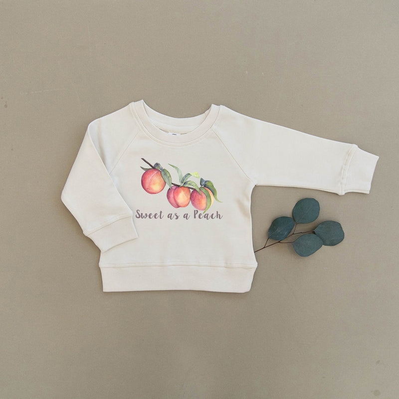 Sweet as a Peach Organic Baby & Toddler Natural Pullover