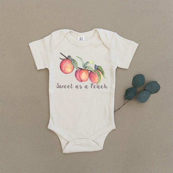 Sweet as a Peach Organic Baby Onesie®