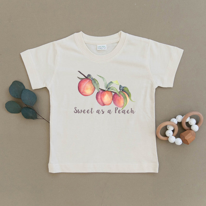 Sweet as a Peach Organic Toddler Tee