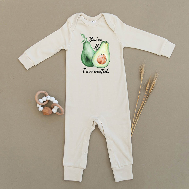 You're All I Avo Wanted Avocado Organic Baby Playsuit