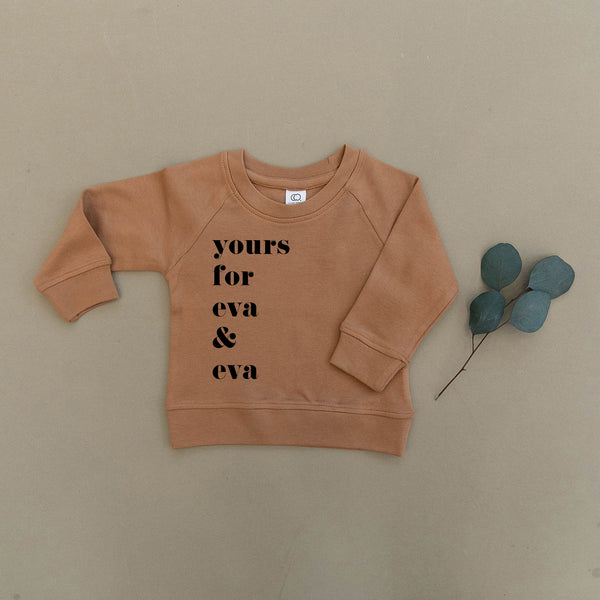 Yours For Eva & Eva Organic Baby & Toddler Ginger Pullover