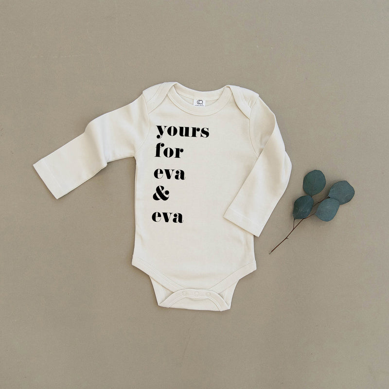 Yours For Eva & Eva Organic Baby Onesie®