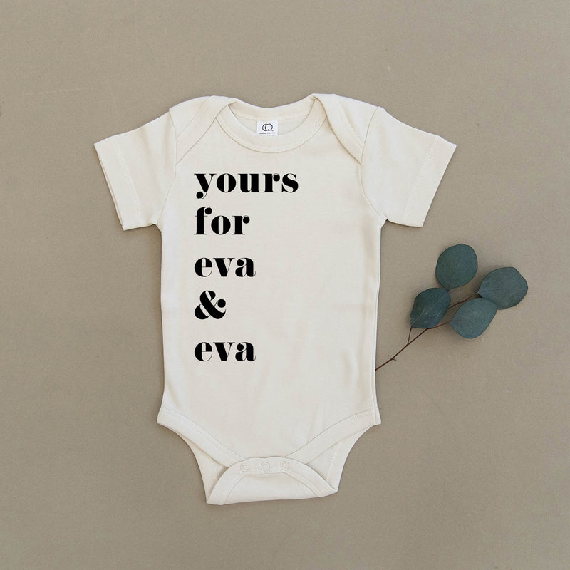 Yours For Eva & Eva Organic Baby Onesie®